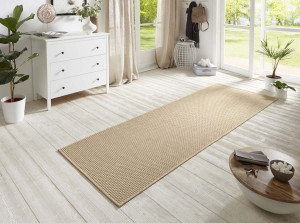 Chodnik płasko tkany sizal, zewnętrzno-wewnętrzny beżowy Hanse Home 80x350cm