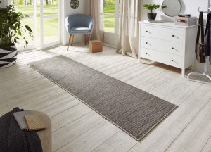 Chodnik płasko tkany sizal, zewnętrzno-wewnętrzny szary Hanse Home 80x350cm