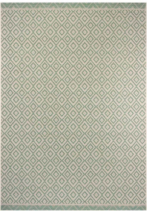 Dywan zielony płasko tkany sizal, zewnętrzno-wewnętrzny Tapeso Capri 160x230cm