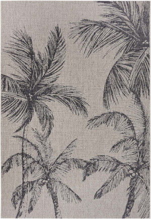 Dywan beżowy płasko tkany sizal, zewnętrzno-wewnętrzny Bougari Jaora 80x150cm