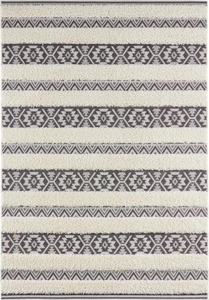 Dywan beżowo-czarny płasko tkany sizal, zewnętrzno-wewnętrzny Mint Rugs Temara 80x150cm