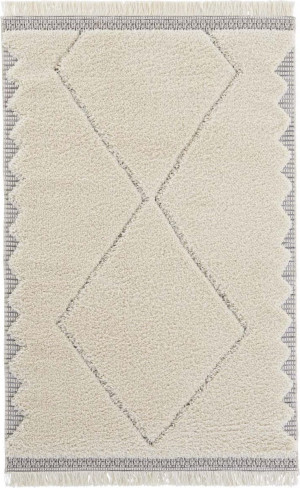 Beżowy gruby dywan SHAGGY boho Mint Rugs Ciret 200x290 cm