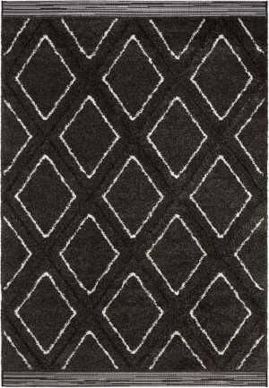 Czarny gruby dywan SHAGGY boho Mint Rugs Colin 160x230cm