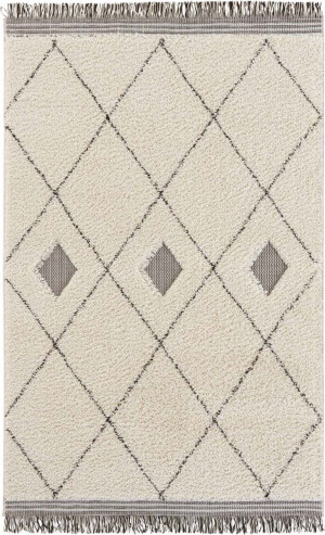 Beżowy gruby dywan SHAGGY boho Mint Rugs KANURI 200x290 cm