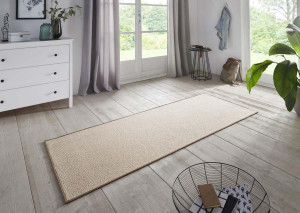 Chodnik na gumie antypoślizgowy 80x300cm,kolor beżowy BT CARPET