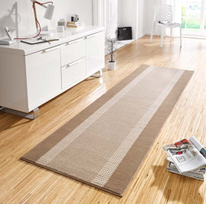 Chodnik z miękkim krótkim włosem,kolor beżowy 80x400 Hanse HOME