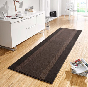 Chodnik z miękkim krótkim włosem,kolor brązowy 80x400 Hanse HOME