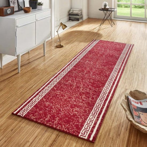 Chodnik z miękkim krótkim włosem,kolor czerwony 80x450 Hanse HOME