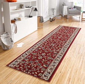 Chodnik z miękkim krótkim włosem,kolor czerwony 80x450 Hanse HOME