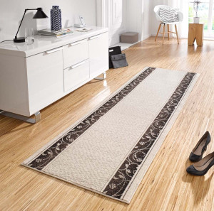 Chodnik z miękkim krótkim włosem,kolor beżowy 80x450 Hanse HOME