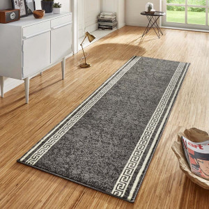 Chodnik z miękkim krótkim włosem,kolor szary 80x450 Hanse HOME
