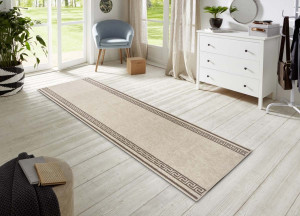 Chodnik z miękkim krótkim włosem,kolor beżowy 80x450 Hanse HOME