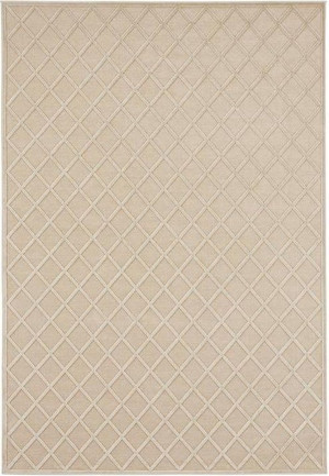 Ekskluzywny chodnik z wiskozy, tłoczony efekt 3D. kolor beżowy MINT RUGS SHINE 80x125cm