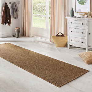 Chodnik brązowy płasko tkany,sizal zewnętrzno-wewnętrzny, HANSE HOME 80x500cm