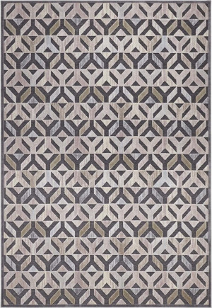 Ekskluzywny dywan z wiskozy, tłoczony efekt 3D. kolor kremowy ELLE DECOR VEZERE 120x170cm