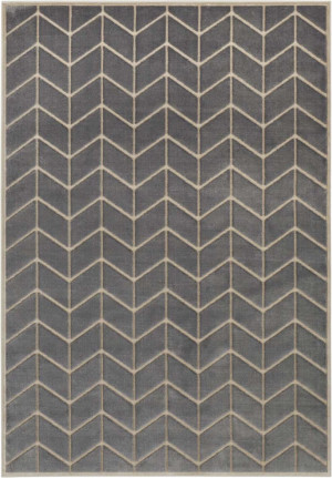 Ekskluzywny dywan z wiskozy, tłoczony efekt 3D.Kolor szary. MINT RUGS LOIRE 120x170 cm