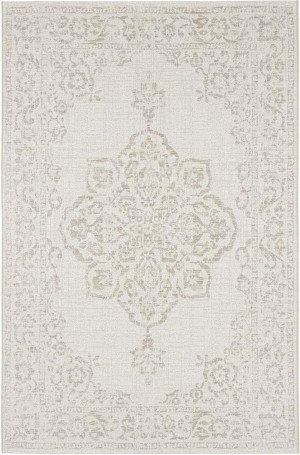 Dywan kremowy płasko tkany sizal, zewnętrzno-wewnętrzny Bougari Tilos 200x290cm