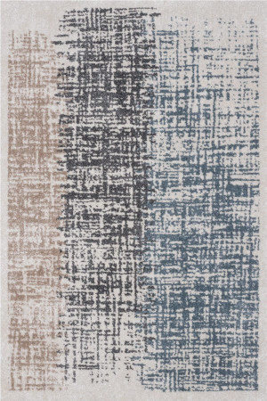 Gruby, tani, miękki dywan nowoczesny, różowo-czarno-niebieski 80x150cm