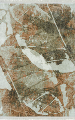 Gruby, tani, miękki dywan nowoczesny, beżowo-rudy 80x150cm