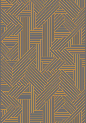 Gruby, tani, miękki dywan nowoczesny, szaro-żółty 140x200cm