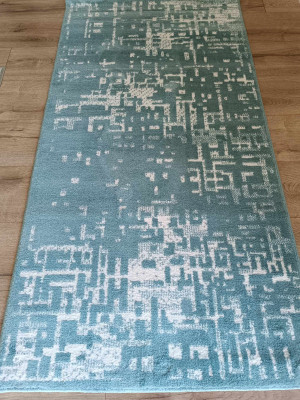 Gruby, tani, miękki dywan nowoczesny, zielony 80x150cm