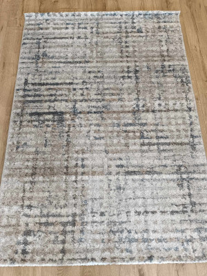 Gruby, tani, miękki dywan nowoczesny, beżowy 120x170cm