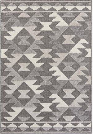 Szaro-kremowy gruby dywan SHAGGY, Elle Decor Mamago 200x290cm