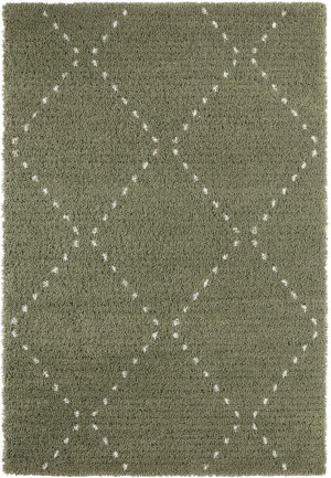 Zielony gruby dywan SHAGGY, Mint Rugs Basay 80x150cm