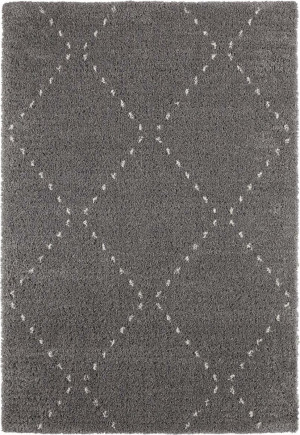 Szary gruby dywan SHAGGY, Mint Rugs Basay 80x150cm