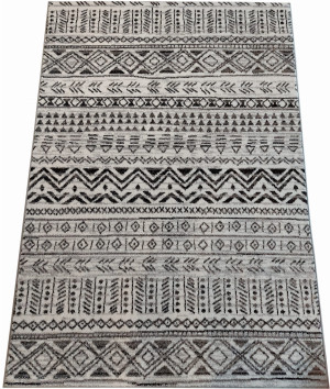Dywan boho Etnic - nowoczesny, szary