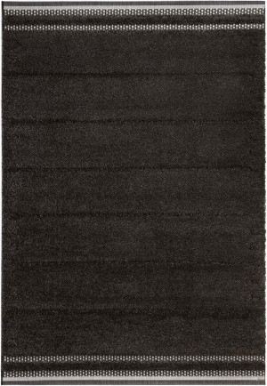 Czarny gruby dywan SHAGGY do salonu, Mint Rugs Aine 200x290cm