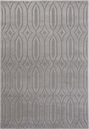 Szary nowoczesny pluszowy dywan do salonu, Elle Decor Lantian 200x290cm