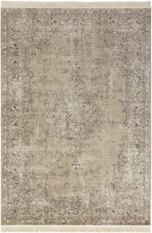Dywan tradycyjny z wiskozy beżowy, wzór klasyczny z domieszką bawełny 160x230cm NOURISTAN Oriental Medalion