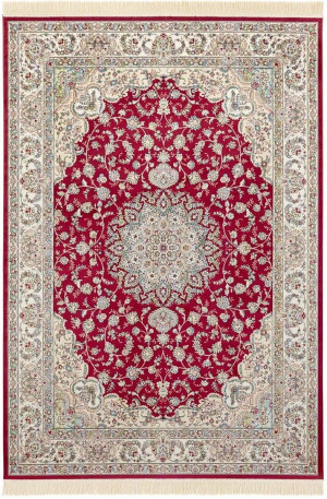 Dywan tradycyjny z wiskozy bordowo-kremowy, wzór klasyczny z domieszką bawełny 160x230cm NOURISTAN Antik Nain