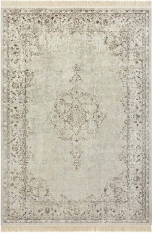 Dywan tradycyjny z wiskozy beżowy, wzór klasyczny z domieszką bawełny 135x195 cm Nouristan Oriental Medalion