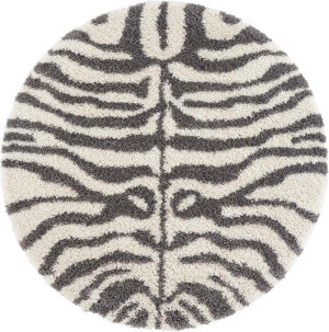 Szaro-beżowy gruby dywan SHAGGY, boho Mint Rugs Moss koło 160cm
