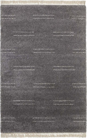 Szary gruby dywan SHAGGY, Tapeso Kamahe 80x150cm