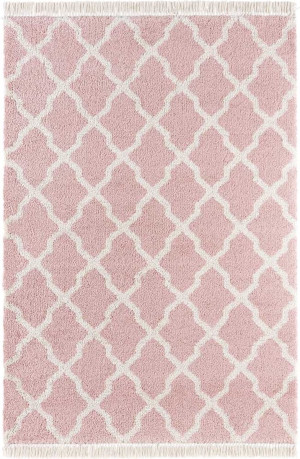 Rózowy gruby dywan SHAGGY, Mint Rugs Pearl 200x290cm