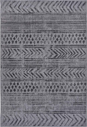 Dywan dwustronny, płasko tkany, sznurkowy, zewnętrzno-wewnętrzny Bougari Biri szary 160x230cm