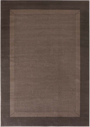 Nowoczesny, brązowy dywan do salonu 160x230cm