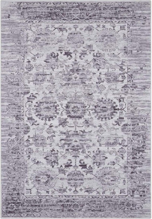 Dywan szaro-kremowy orientalny wzór do salonu Tapeso 120x170cm