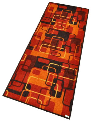 Wycieraczka,mata wejściowa czerwona z rantem gumowym,antypoślizgowa 120x200cm