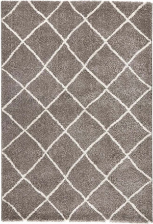 Beżowo kremowy pluszowy dywan premium, wzór boho Mint Rugs Diva 80x150 cm