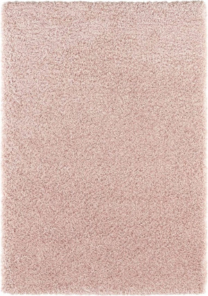 Różowy gruby dywan shaggy do salonu,wzór jednokolorowy Elle Decor Talence 160x230cm
