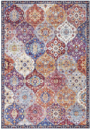 Dywan orientalny do salonu, wzór Vintage Elle Decor Kashmir Ghom 120x160 cm