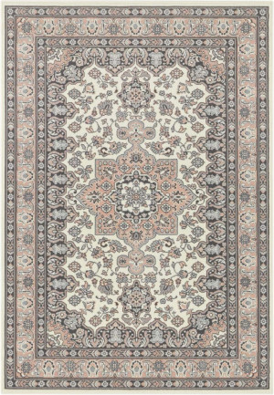 Klasyczny,tradycyjny różowo kremowy dywan do salonu Nouristan 120x160cm
