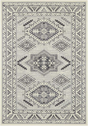 Klasyczny ,tradycyjny szaro kremowy dywan do salonu,miękki włos Tapeso 160x220