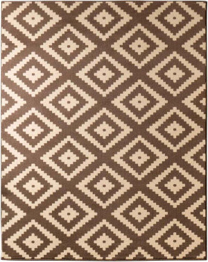 DYWAN nowoczesny 200x290cm do salonu, brązowo kremowy z miękkim włosem Hanse Home