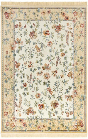 Dywan 160x230 do salonu,tradycyjny klasyczny wzór beżowo kremowy w kwiaty Nouristan Oriental Flowers
