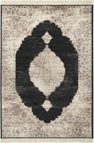 Dywan 200x300cm tradycyjny , klasyczny wzór do salonu, beżowo grafitowy Nouristan Hamun